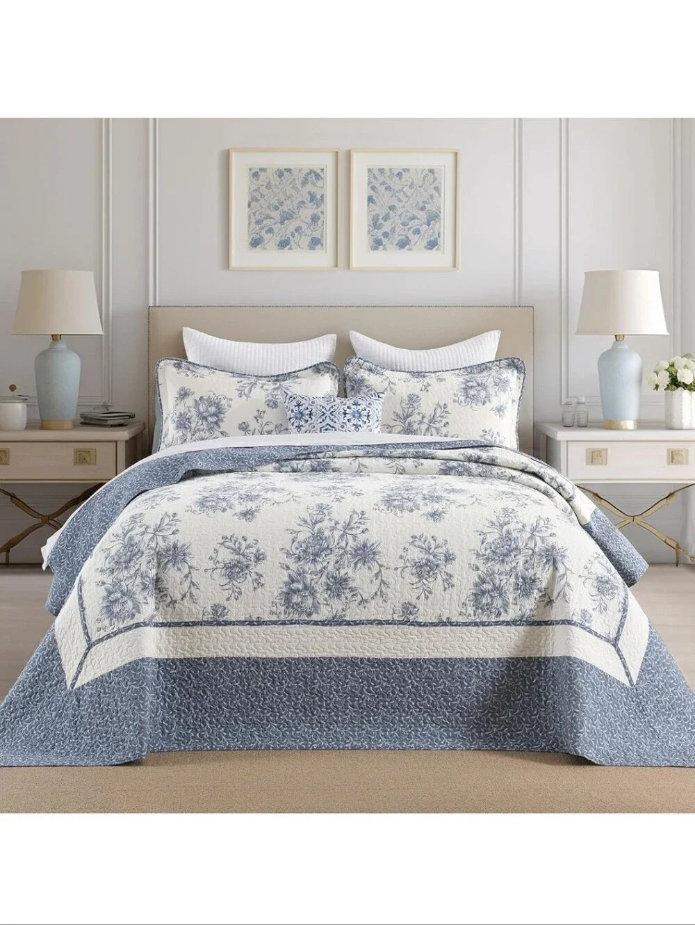 Botanical Oversized King Bedspreads 128